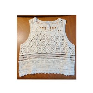 Lace Sleeveless Crop Top